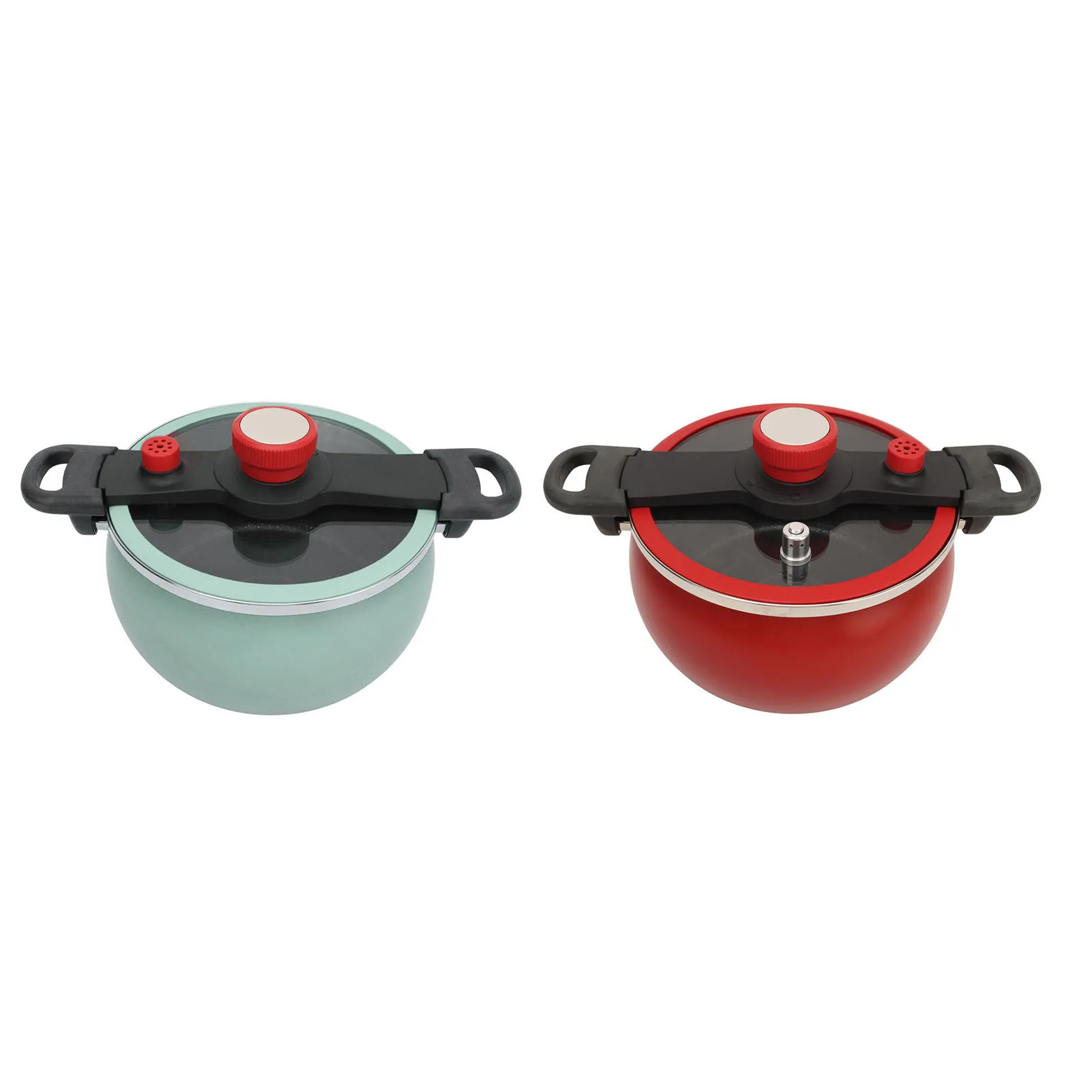 Pressure Soup Stew Pot Binaural Clip Heat Resistant Multifunctional Pressure Cooking Pot Visual Lid for Home