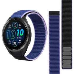Elastic Nylon Wrist Band - Premium Adjustable Bracelet - 26mm width (Midnight blue Black)