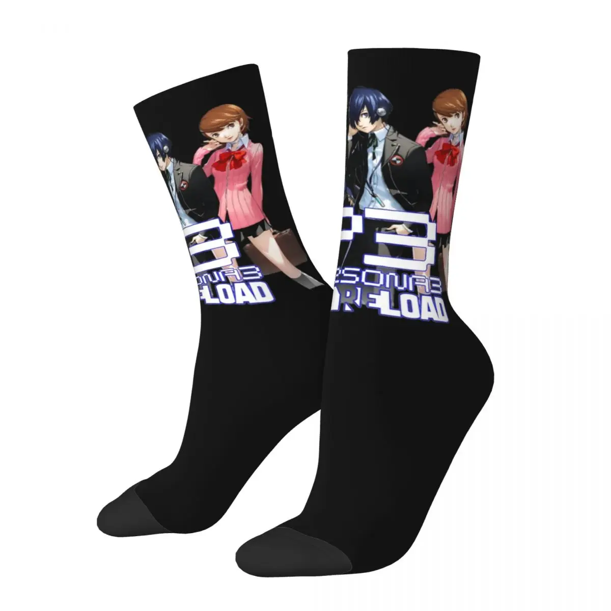 

Harajuku Men Women Socks Persona 3 Reload Trio P3P Accessories Comfortable Funny Games High Quality Socks Spring Autumn Winter