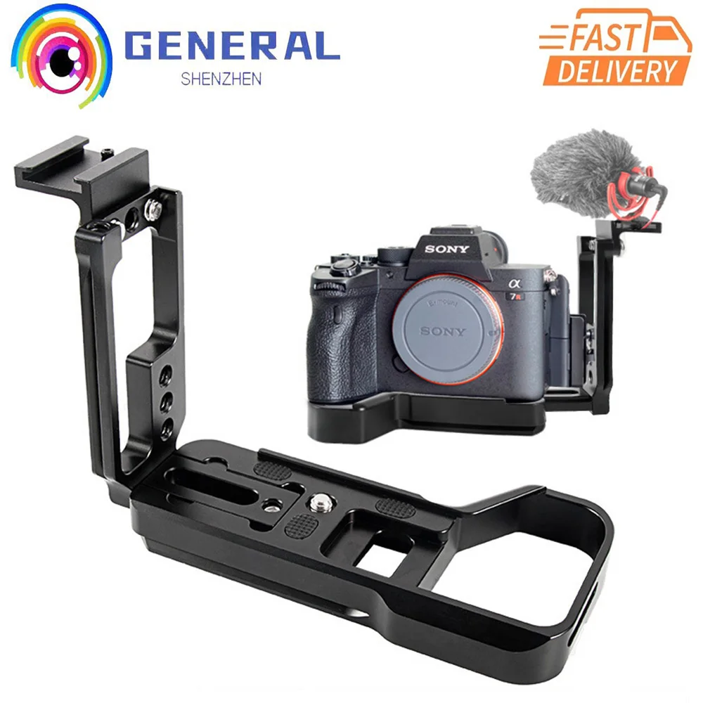 

Suitable For Sony A74 Camera Vertical Shooting Board Tripod Pan Tilt L-Shaped Quick Mount Board Cold Boot Fill Light Accessories