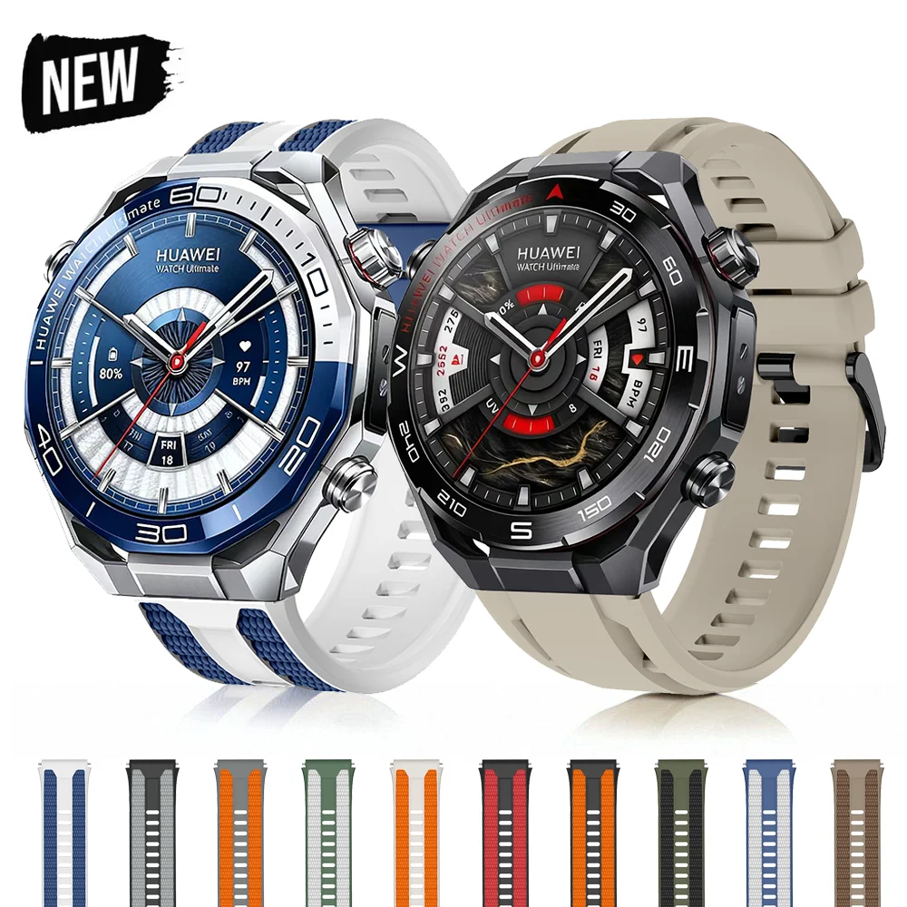 Breathable Soft Silicone Watch Strap - 22mm