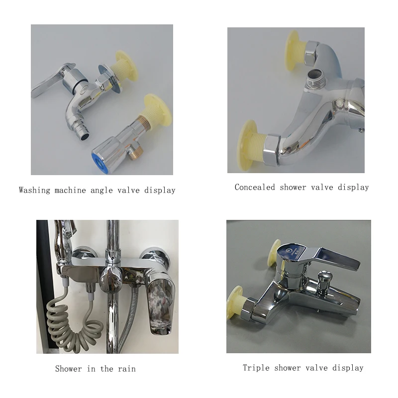 Fixed Base Faucet Display Stand, Angle Valve Washing Machine Concealed Shower, Shower Bracket, Accessories Sample