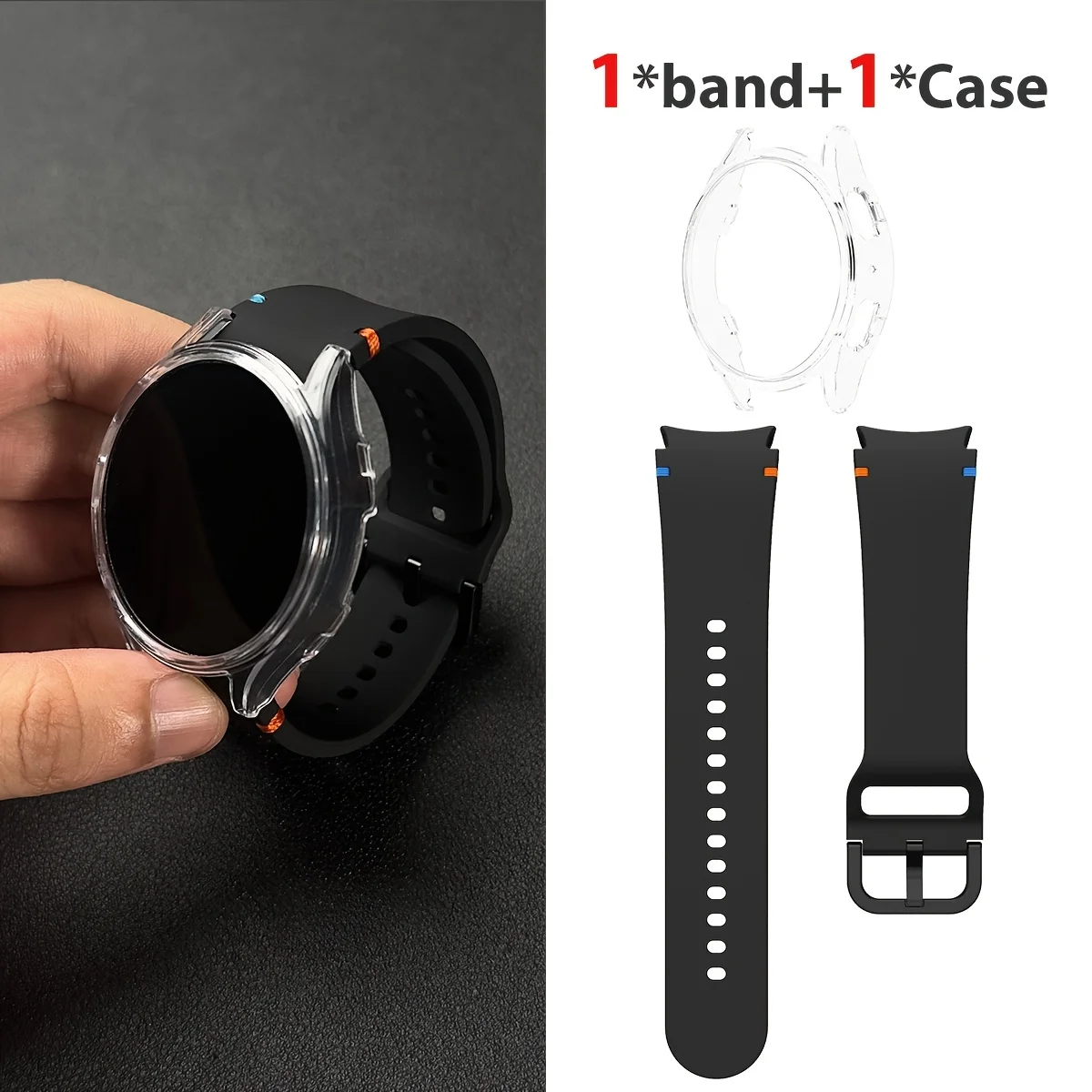 Premium 2-Piece Watch Case & Quick Fit Strap Set