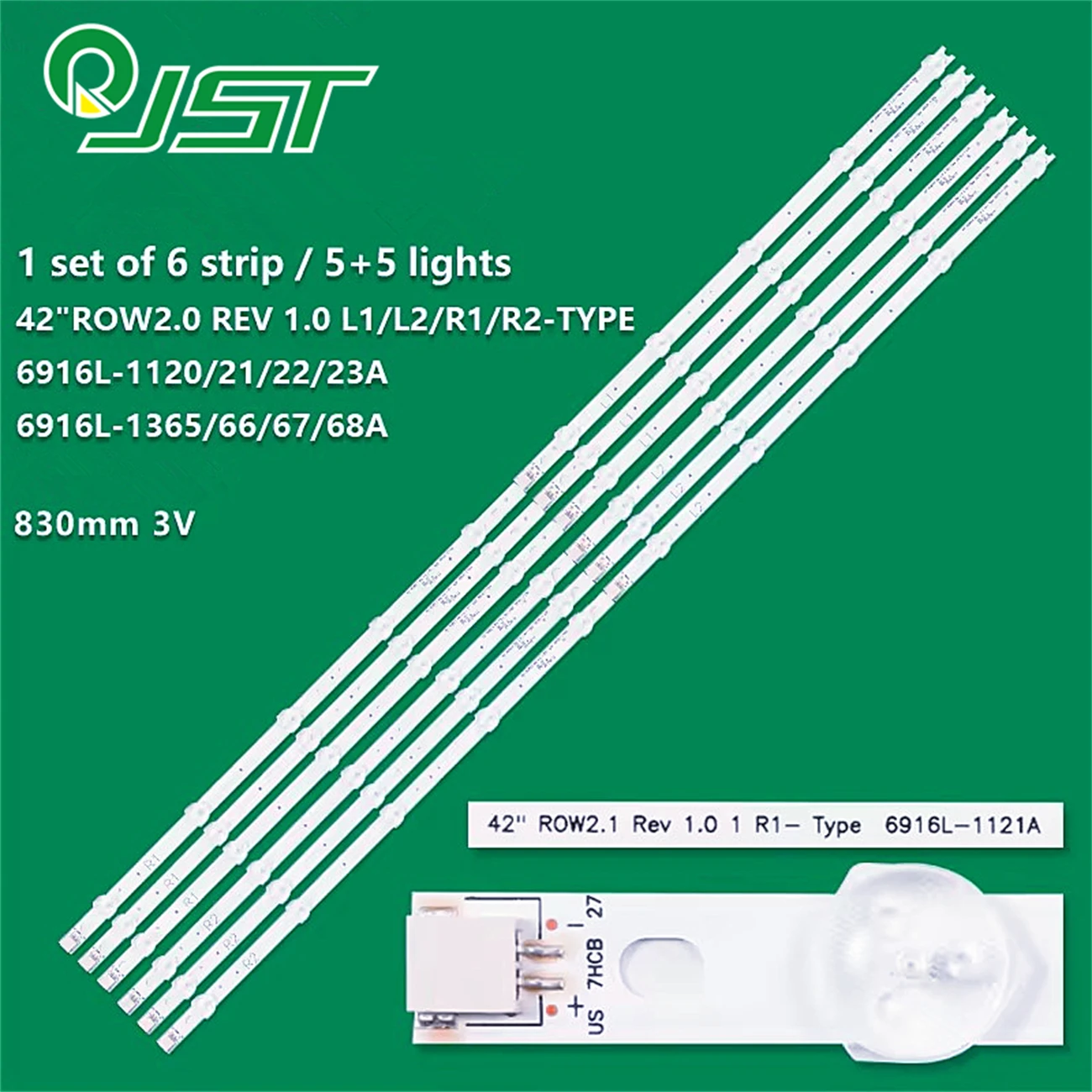 12pcs LED 6916L-1120A 1121A 1122A 1123A LED42M3500PDE 42E380S L42F1500-3D LC420DUN SF U3 SFU3 42 ROW2.0 REV 1.0 L1-TYPE R1 L2 R2