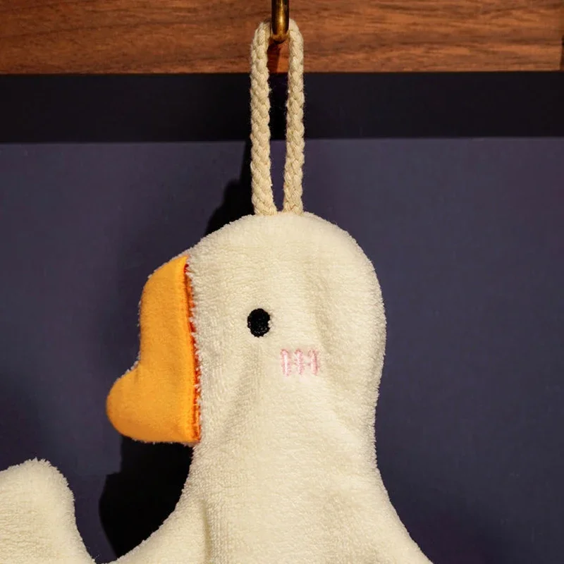 Cute Duck Hanging Hand Towel - Soft and Absorbent Microfiber