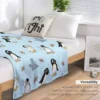 Noot pingu and friends Throw Blanket Soft Plush Plaid Cute Blanket Plaid Summer Blanket 5