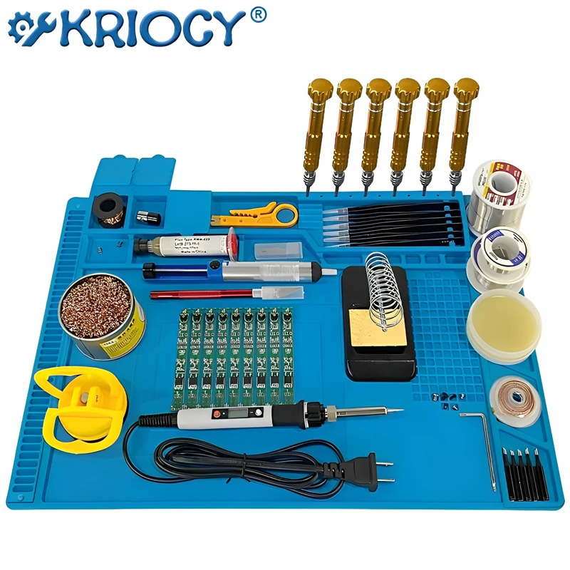 

ESD Heat Insulation Working mat Soldering Station Iron Phone Computer Repair Mat Magnetic Heat-resistant BGA Insulator Platform