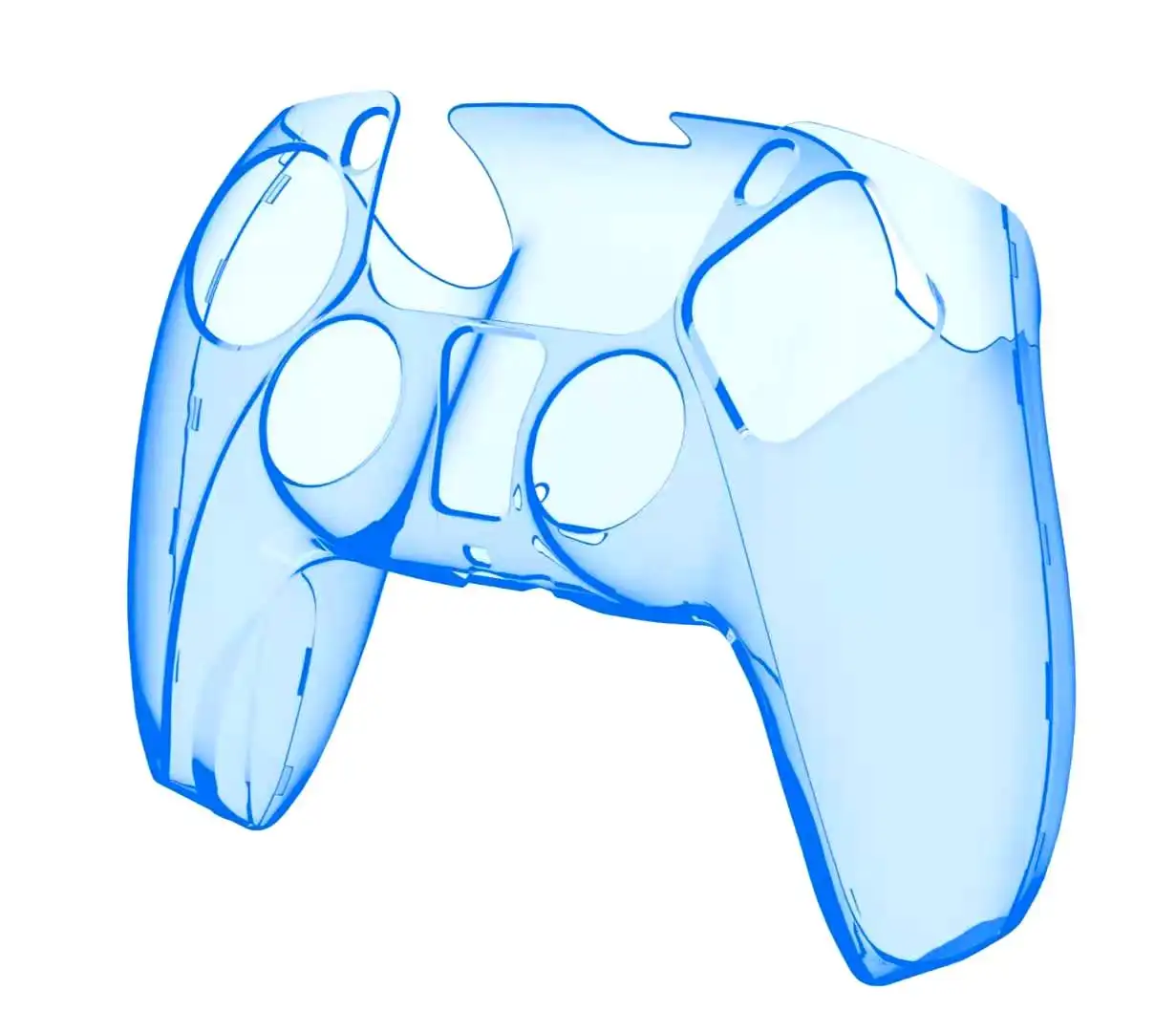 Transparent Protective Hard Case for PS5 DualSense Controller