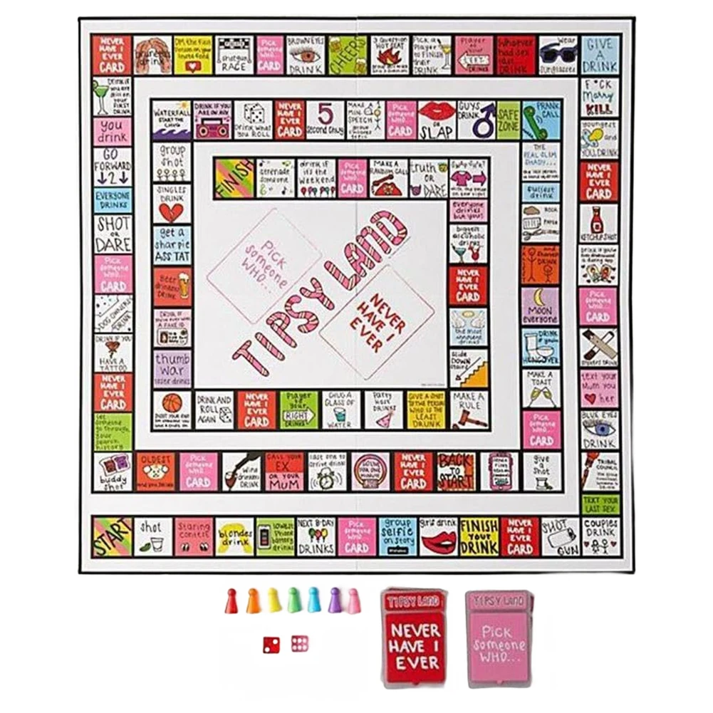 Tipsy Land – Fun Adult Drinking Board Game for Parties & Girls’ Night 6