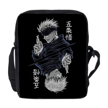 Borsa a Tracolla Anime Giapponese Jujutsu Kaisen, Borsa Messenger per Donne, Borse a Mano Gojo Satoru Yuji Itadori, Borse a Tracolla per Ragazzi e Ragazze, Idea Regalo
