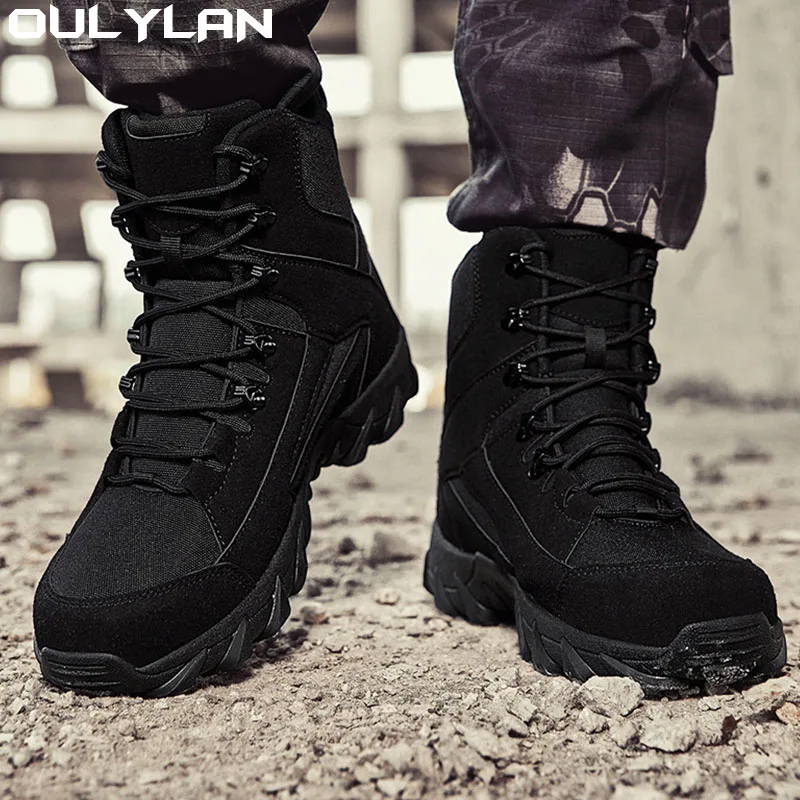 Tactical Military Hiking Shoes Men Women Snow Desert Boots Durable Training Shoes Winter Outdoor Warm Climbing Ankle Boots 1