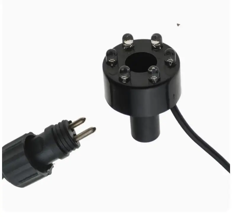 Description Picture 5 of itemUnderwater 3 in1 6-LED Light Ring For Fountain Fish Pond Water Garden AC12V adapter rockeries Decorative