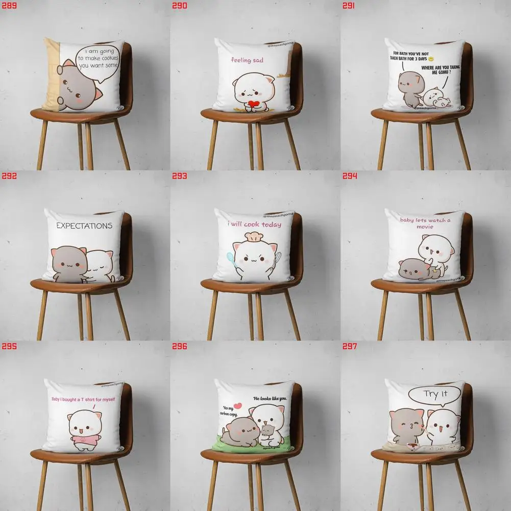 

PEACH AND GOMA 289 297 Customizable Bedroom Bed Sofa Hotel Car Lumbar Pillow Fashion Decorative Cover