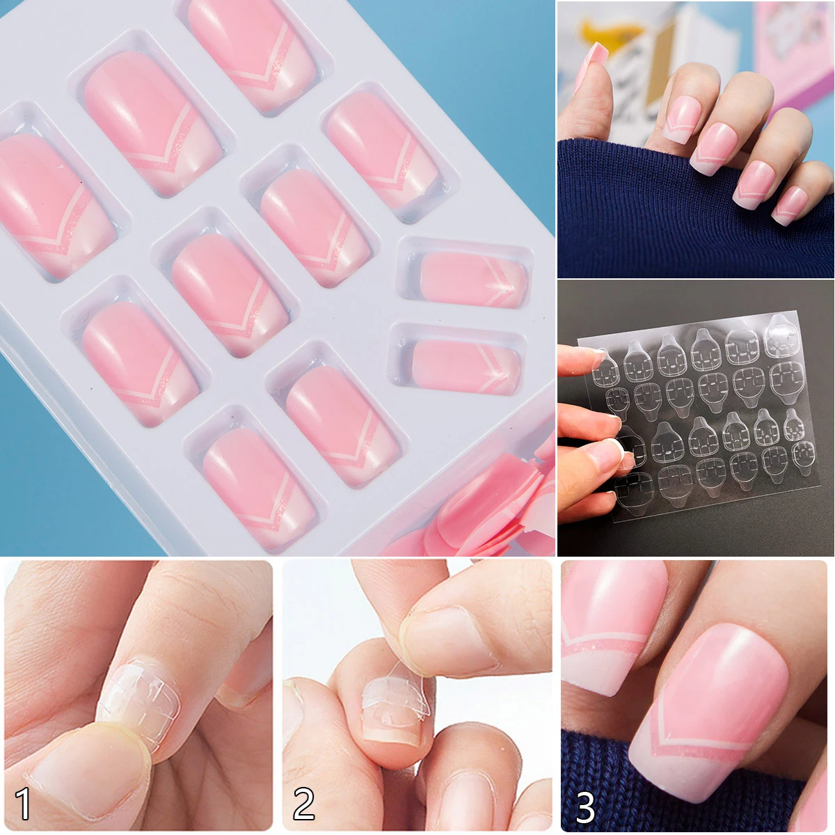 Get A Low Average Price By Buying In Bulk 24 Pieces/Box Press on False Nail  Art Tips Fake Nail Design Nail DIY Valse Nagels| | - AliExpress