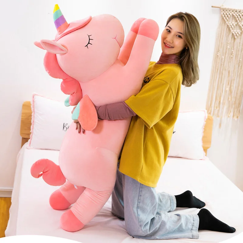 Creative Plush Toys Large Lying Unicorn Doll Comfortable Pillow Children's Gift Kawaii Decompression Peluche For Child Birthday 3 Creative Plush Toys Large Lying Unicorn Doll Comfortable Pillow Children's Gift Kawaii Decompression Peluche For Child Birthday 3