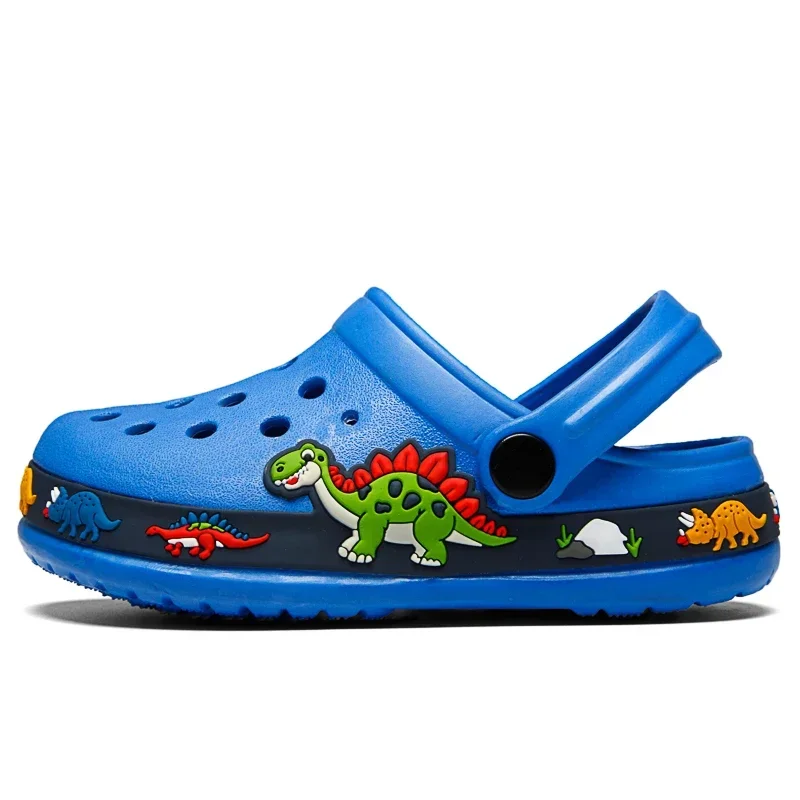 Children Shoes Baby Boys Slippers Cartoon Excavator Print Clogs Summer Breathable Soft Indoor Sports Boy Slippers 6