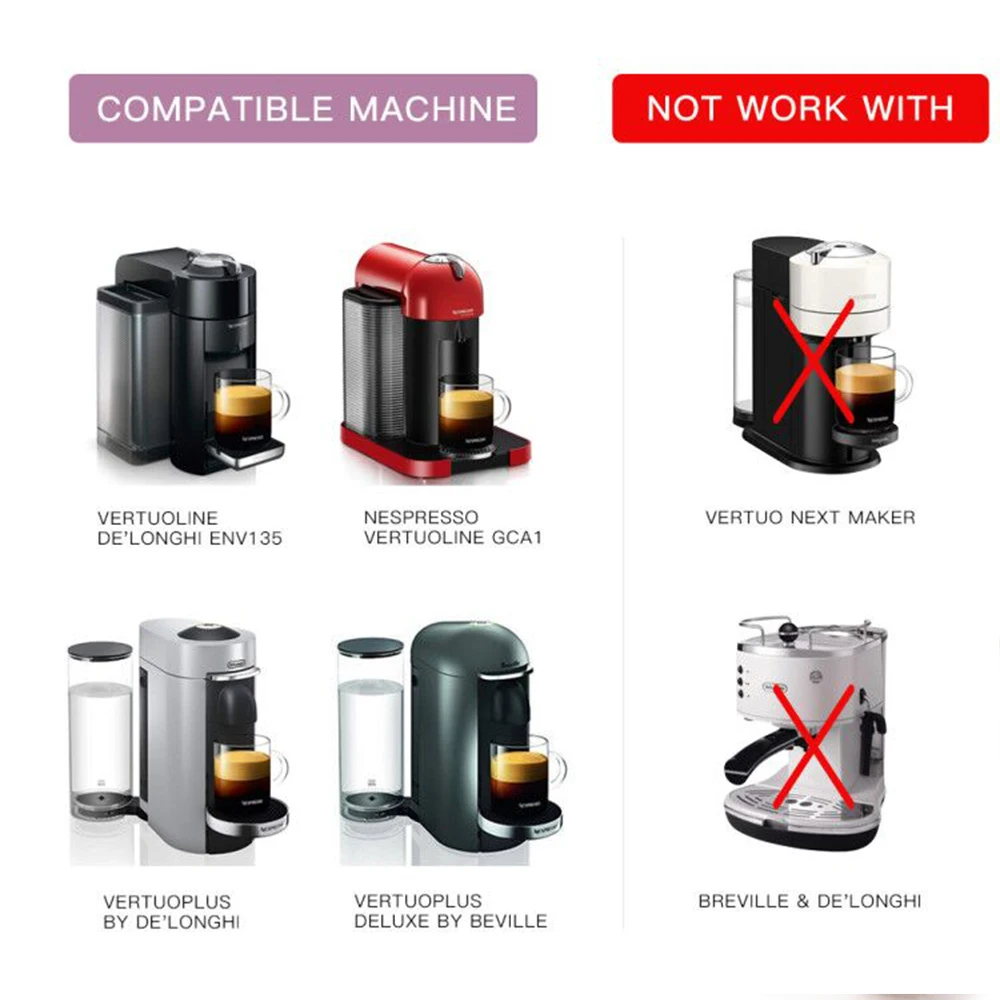 ICafilas 230ml for Nespresso Vertuoline 