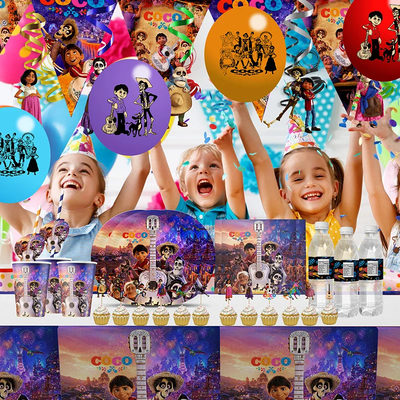 

Тема Disney Coco, искусственное украшение, пригласительная карточка, торты, бумажные чашки, тарелки для детей, для девочек, для дня рождения, аксессуары для детской вечеринки