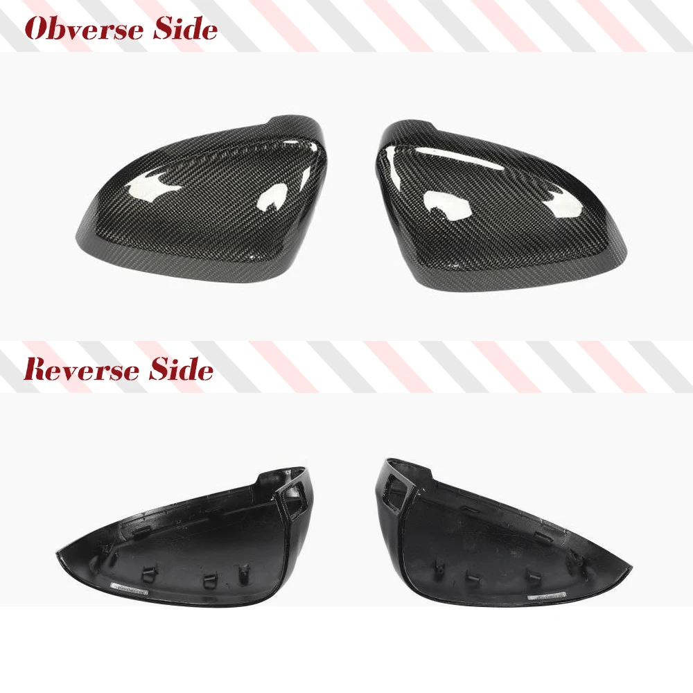 Carbon Fiber Car Mirror Covers for Audi B9 A4 S4 A5 S5 RS5 2017-2019 2PCS Car Side Replacement Mirror Cover Caps Factory Outlet