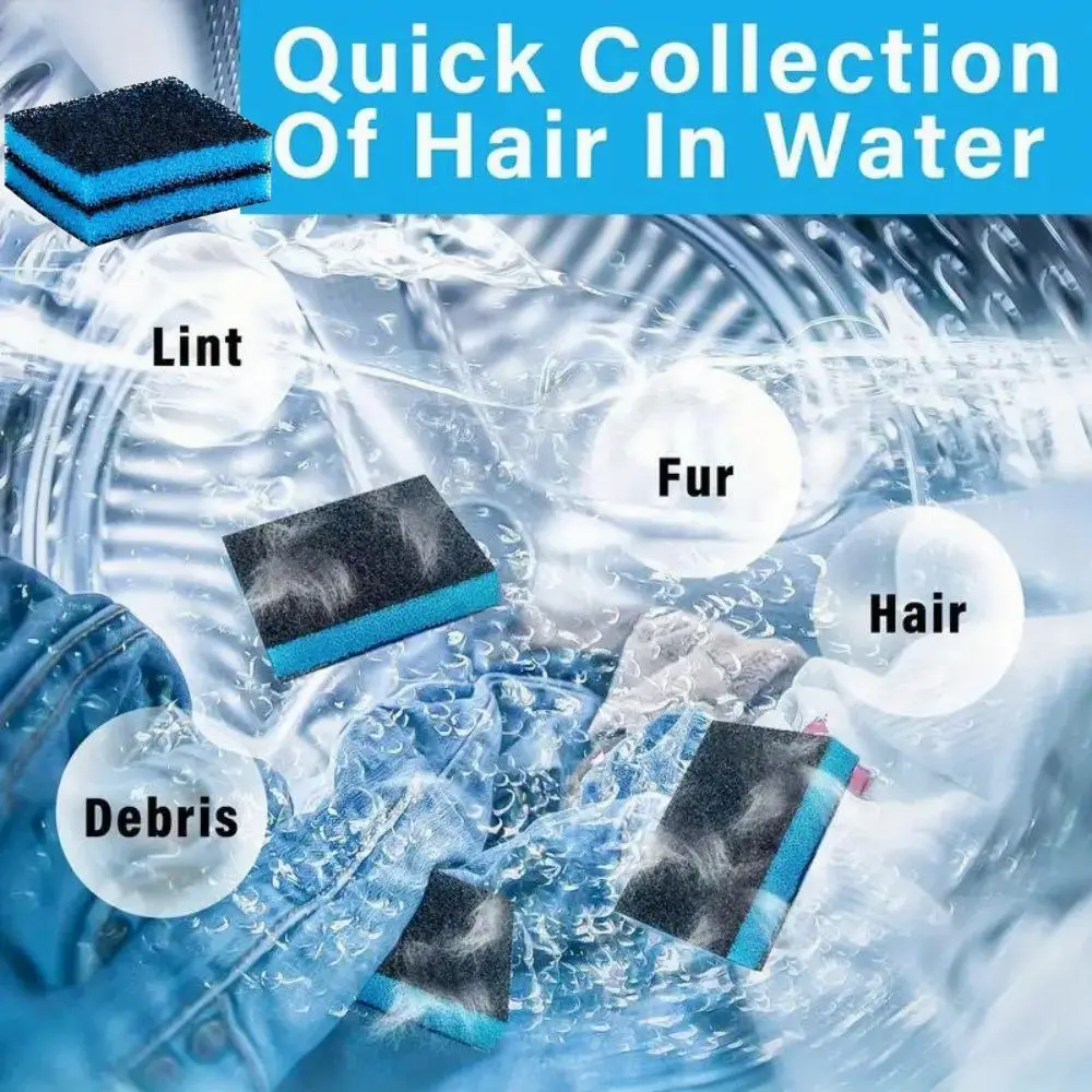 Pet Hair Remover For Laundry Washer Lint Catcher Dog Hair Catcher Removal Filter Sponge Washing Accessories 3/6/12/24pcs pet hair remover laundry hair catcher