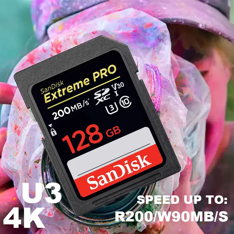 SanDisk Ultra Original SD card 32GB SDHC 64GB 128GB 256GB 512GB SDXC Class10 Memory Card C10 USH-1 Support for Camera Car DV SLR 5
