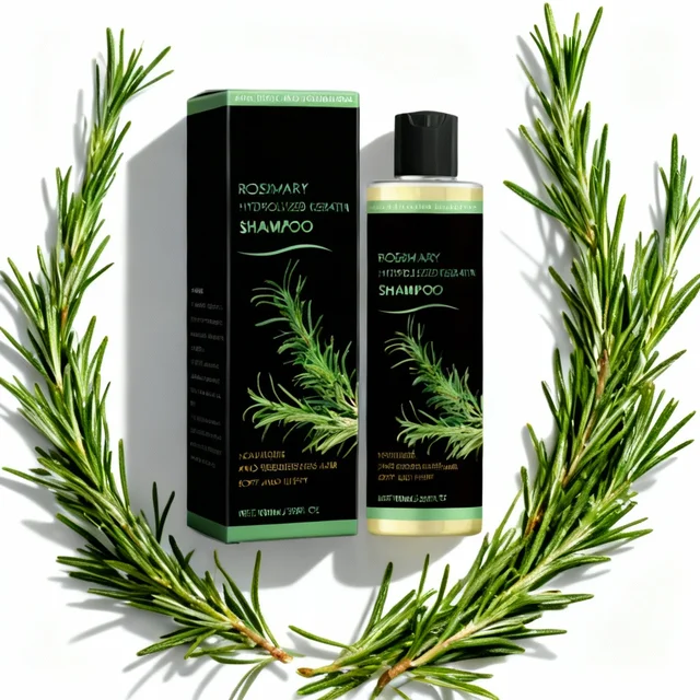 Shampoing naturel au romarin, perte d'épaisseur des cheveux, nourrissant en profondeur, soin du cuir chevelu, renforcement, réparation, contrôle de l'huile endommagée pour hommes et femmes 1