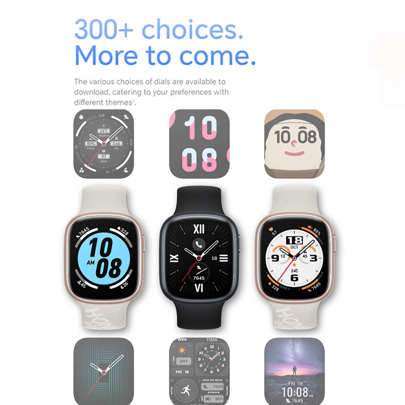 ۷ι  HONOR Watch 4 AMOLED ÷, 5ATM ɹڼ   , GPS 14   ͸ Ʈ ġ, 1.75 ġ
