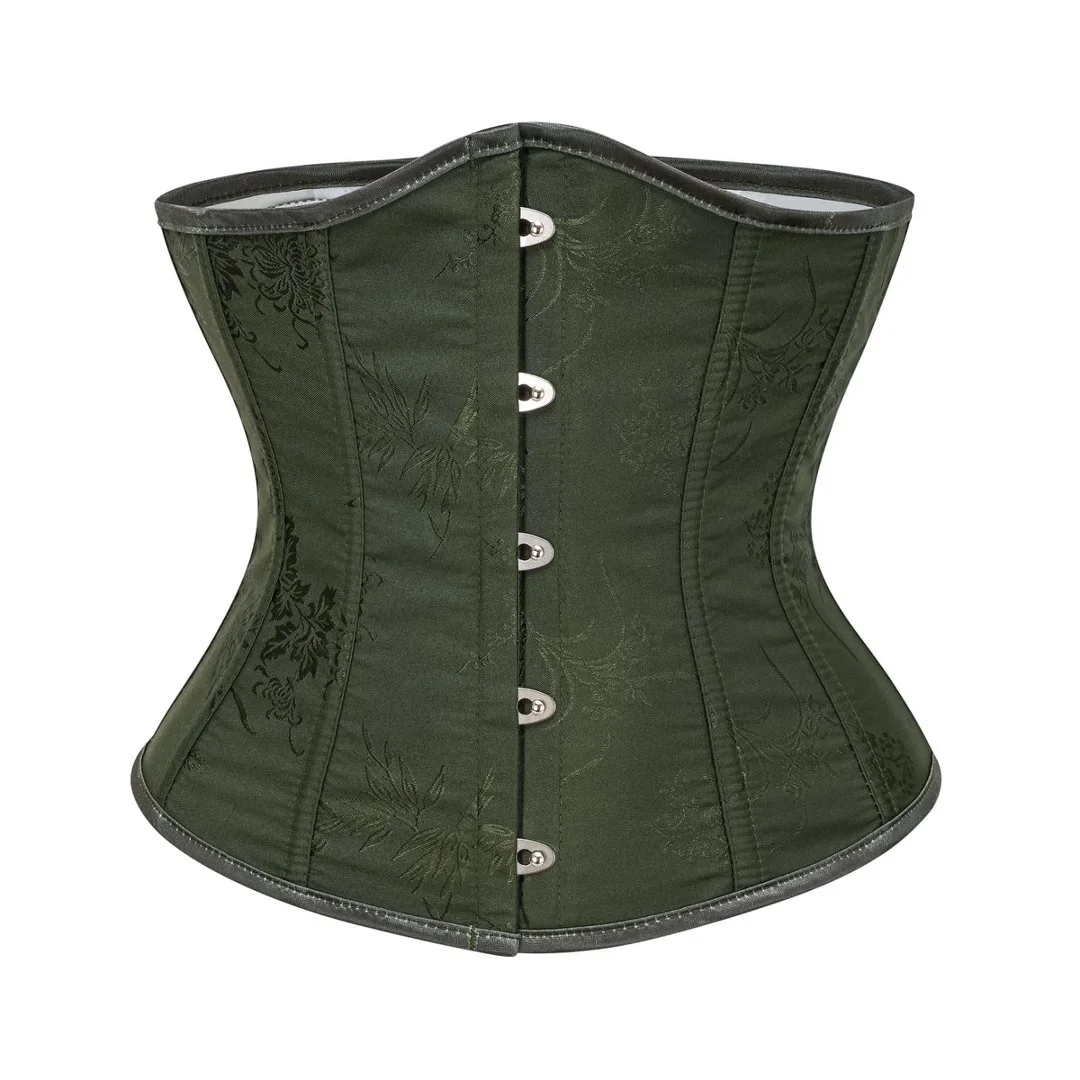 Elegant Wine Red Underbust Corset for Waist Training - Gothic Fashion
