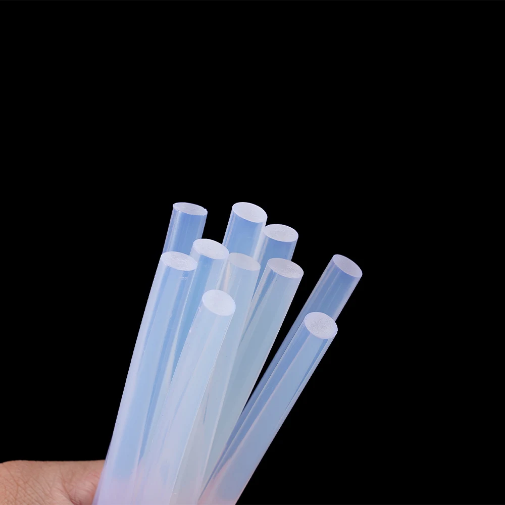 10Pcs 7mmx100mm Transparent Hot Melt Glue Sticks For Heat Pistol Gun Electric Glue Gun Craft Repair General Adhesive DIY Tool 5