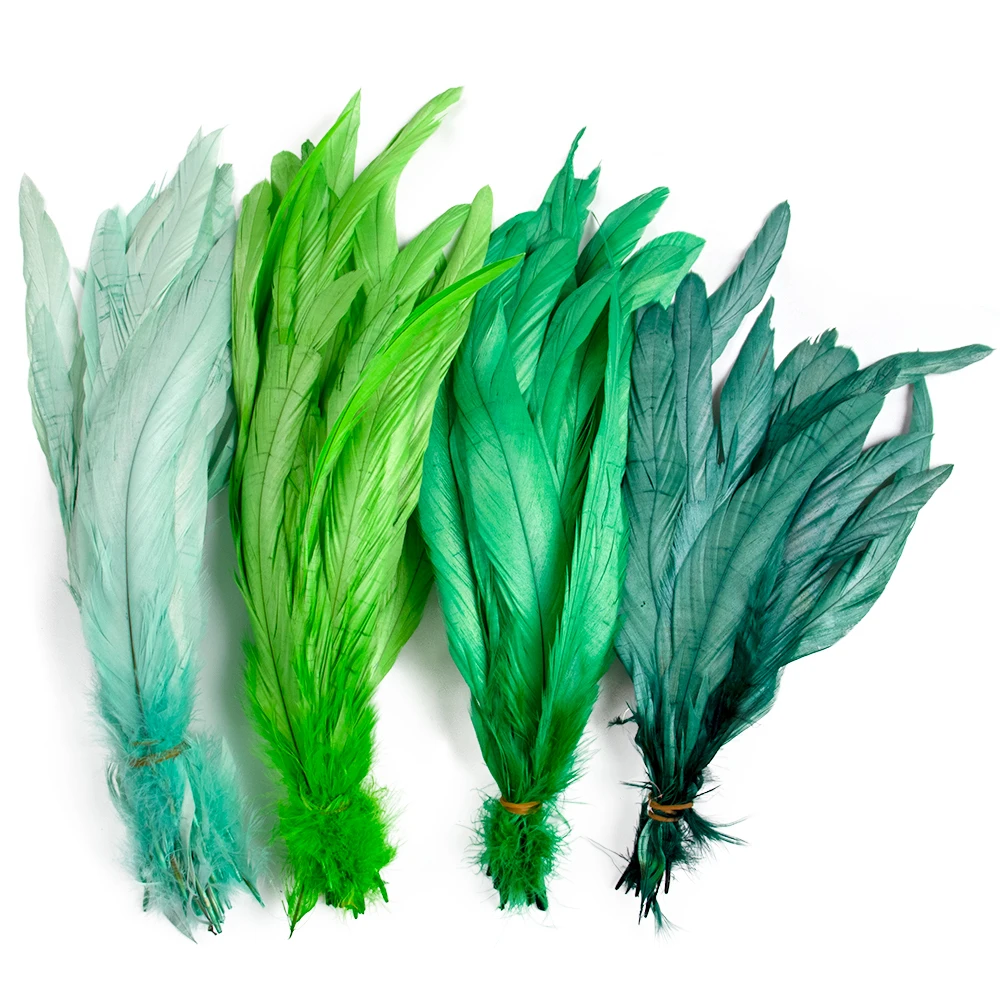 

Wholesale 100pcs/Lot Rooster Tail Feather for Craft Decor Natural Chicken Plumas Stage Perform Carnaval Dress Assesoires 25-30CM