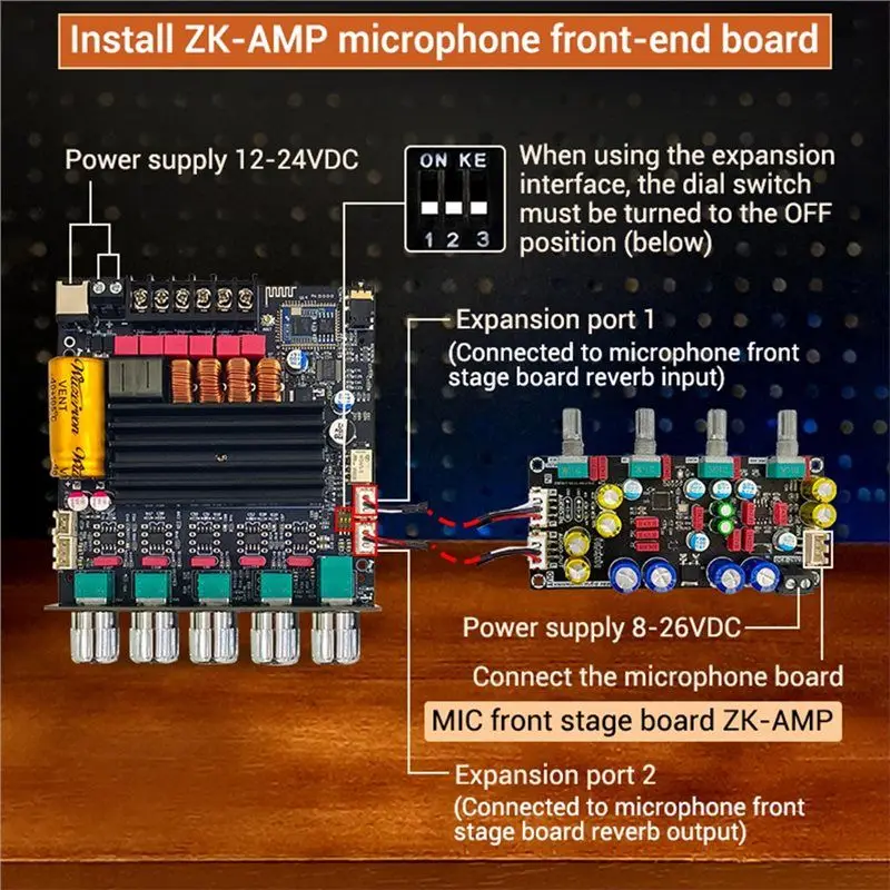 A41Z-TB21Q QCC3034+TPA3116 블루투스 증폭기 보드 2.1 채널 무손실 APTX 2X50W+100W 오디오 앰프 모듈(하우징 포함)