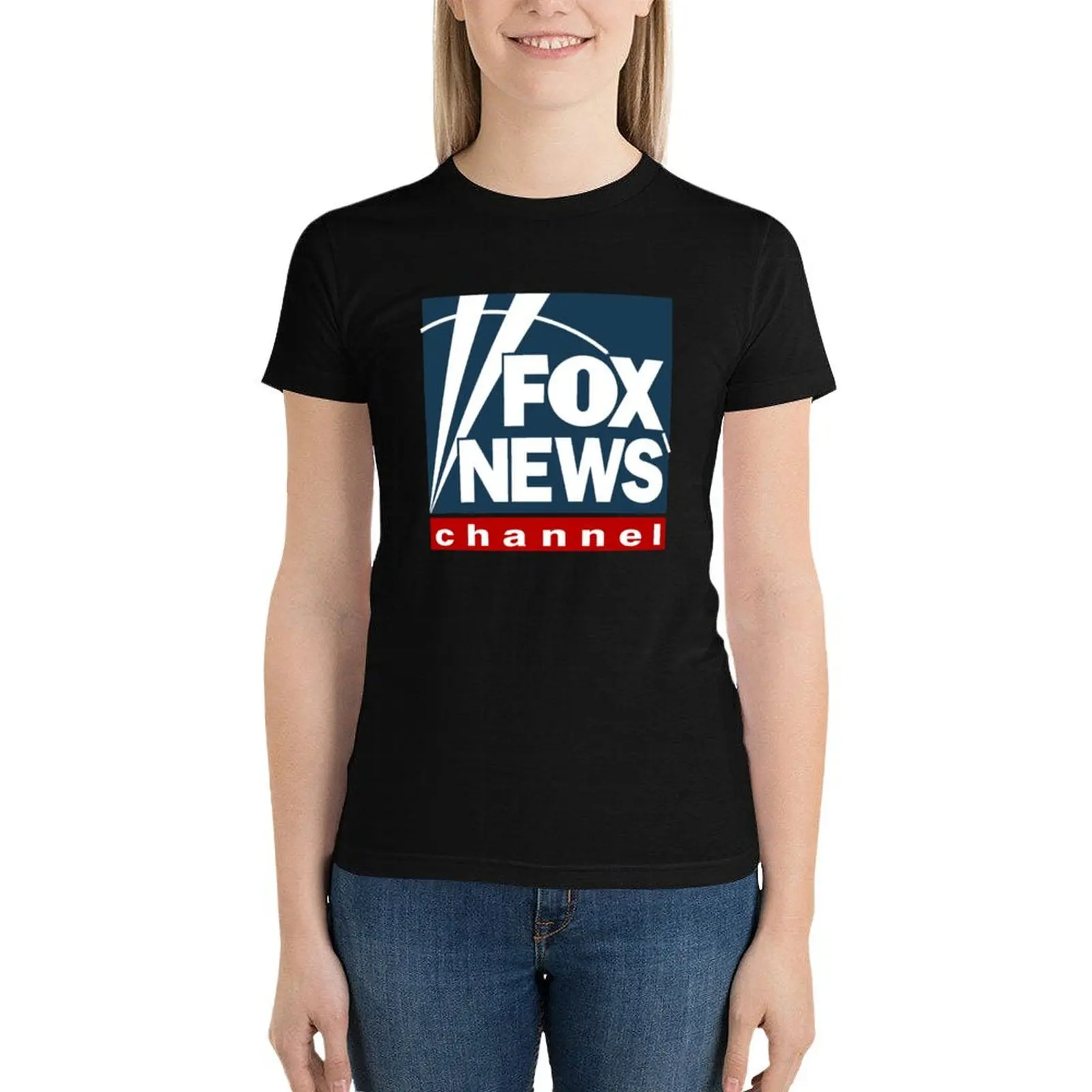 F O XNEWS Logo T-Shirt kawaii clothes cute clothes korean fashion summer clothes t shirts for Womens