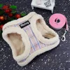 Warm Winter Dog Harness and Leash Set Soft Fur Padded Dogs Vest Harness With Pet Walking Lead Chihuahua Puppy Small Medium Dogs 3