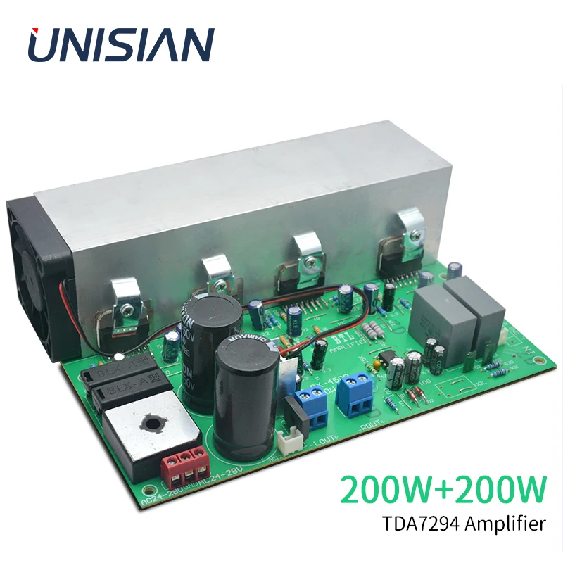Unisian 200W + 200W Tda7294 Amplificatore Audio 2.0 Canali Classe-Ab Scheda Amplificatori Audio Stereo Ad Alta Potenza
