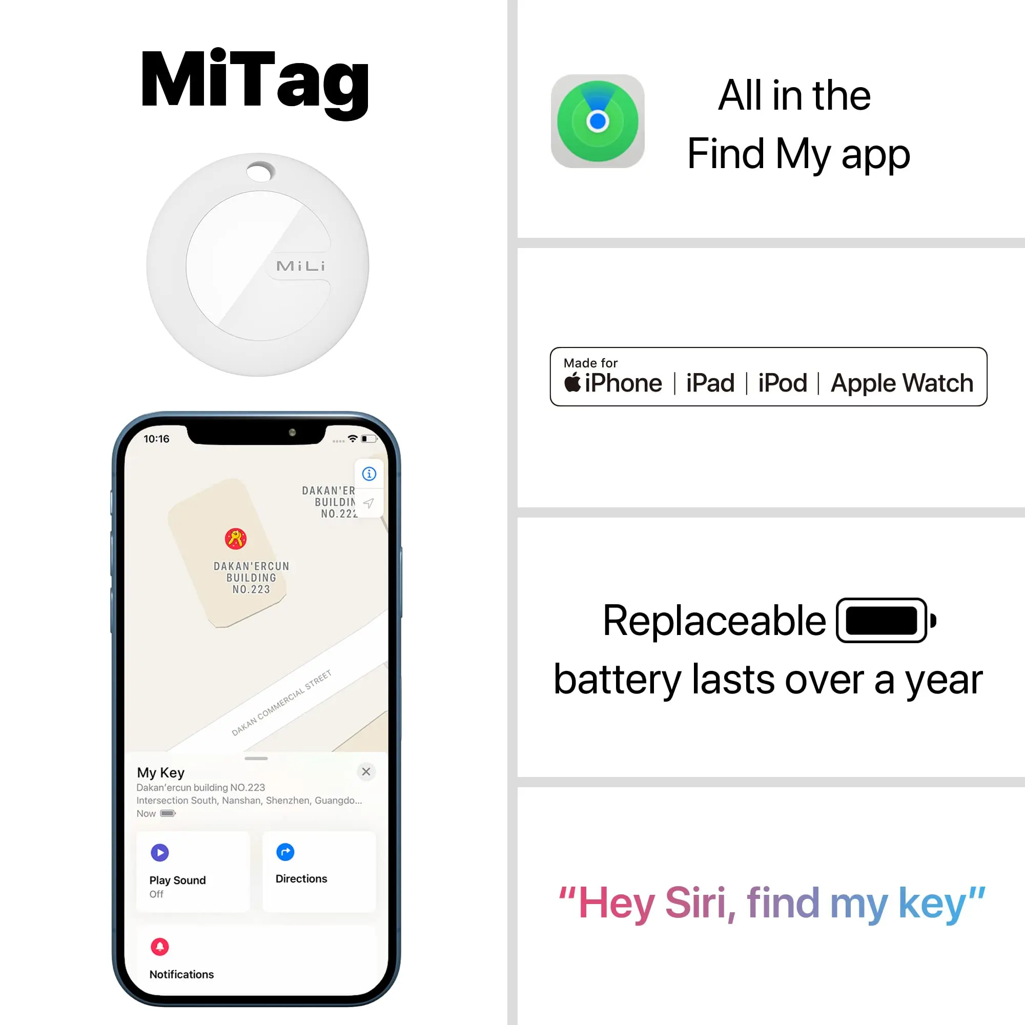 Dog Gps Tracker Airtag Pet Mini Locator For Cats Puppy Tracking Device With Case Waterproof Smart Antilost Key Finders