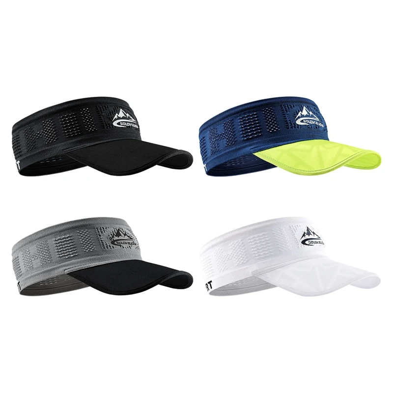 

Summer Hat Breathable Air Sun Hats Men Women Adjustable Visor Cap UV Protection Top Empty Solid Sports Tennis Running Sunscreen