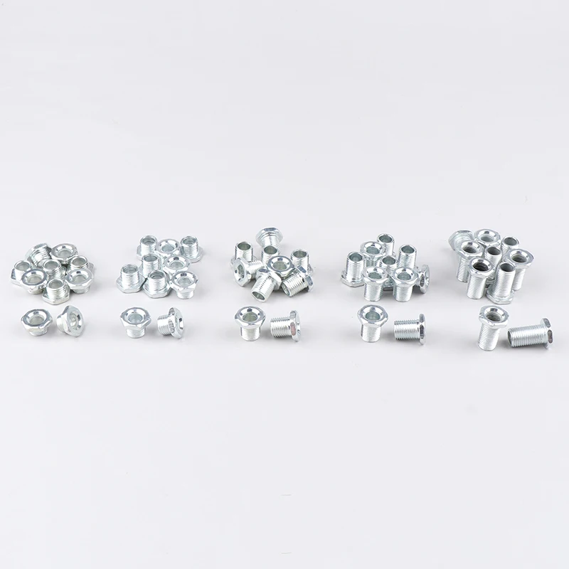 10pcs M10 8/10/13/15/20mm Tooth Tube With Nut For Lamps Hollow Screw Metal Pipe Teeth Whitening Thread Repair Lighting Base led lamp accessories thread adapter hollow tube nut