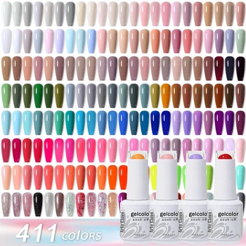 Arte Clavo 15ml Gel Polish Classical Pure Colors Glitter Semi Permanent UV Varnish Hybrid Nail Glue Soak Off Top Base Coat