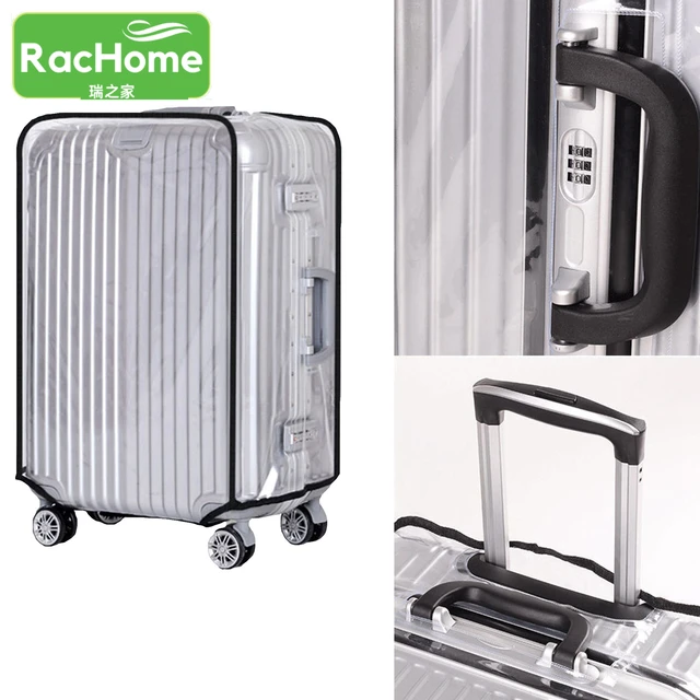 Housse de valise en PVC transparent, housse de bagage étanche à la  poussière, housse de protection