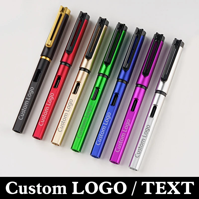 

Advertising Neutral Pen Custom Logo Gift Multi-color Business Signature Pen Plastic Pen Student Supplies Lettering Engraved Name