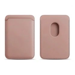Leather Magnetic Card Holder Wallet Case - Stylish and Secure Phone Accessory - Leather Wallet (Rose Pink)
