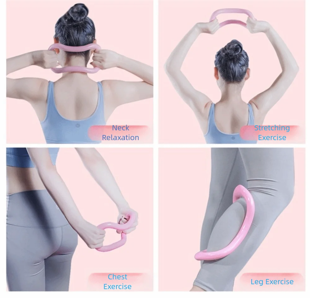 Faszien-Massage-Yoga-Ring: Trainingshilfe für Körperübungen, Pilates-Ring, Widerstandsunterstützung, Fitness-Tool für Frauen – Detail 5