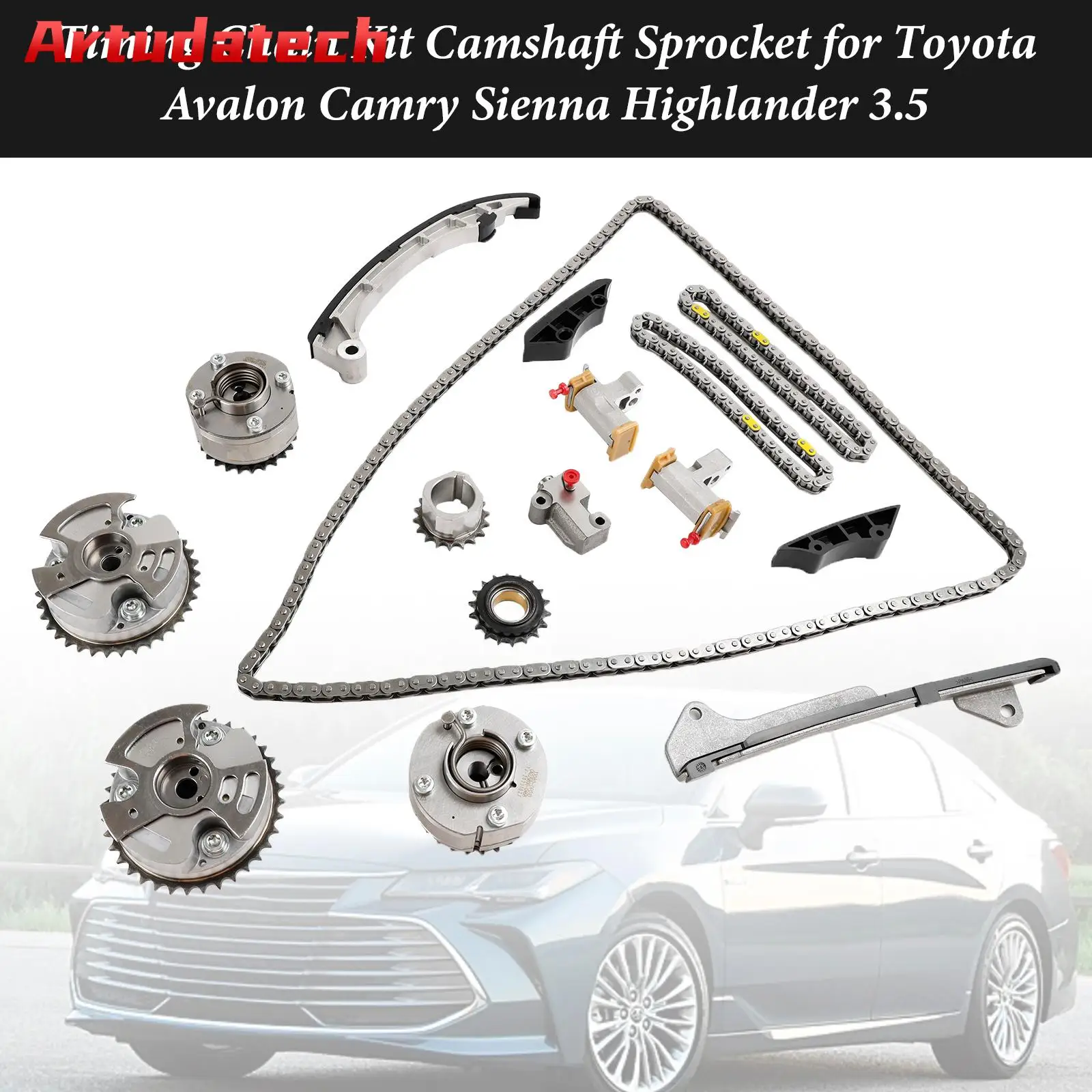

Artudatech Timing Chain Kit Camshaft Sprocket for Toyota Avalon Camry Sienna Highlander 3.5