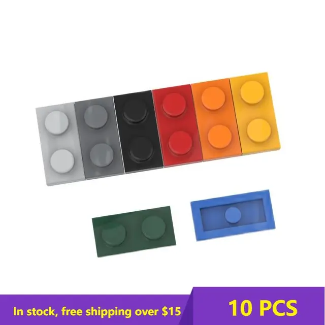 10PCS MOC 벽돌 3023 1 2 보드 하이테크 빌딩 블록 벽돌 부품, 어린이 퍼즐 게임 교육 DIY 완구 최고의 선물