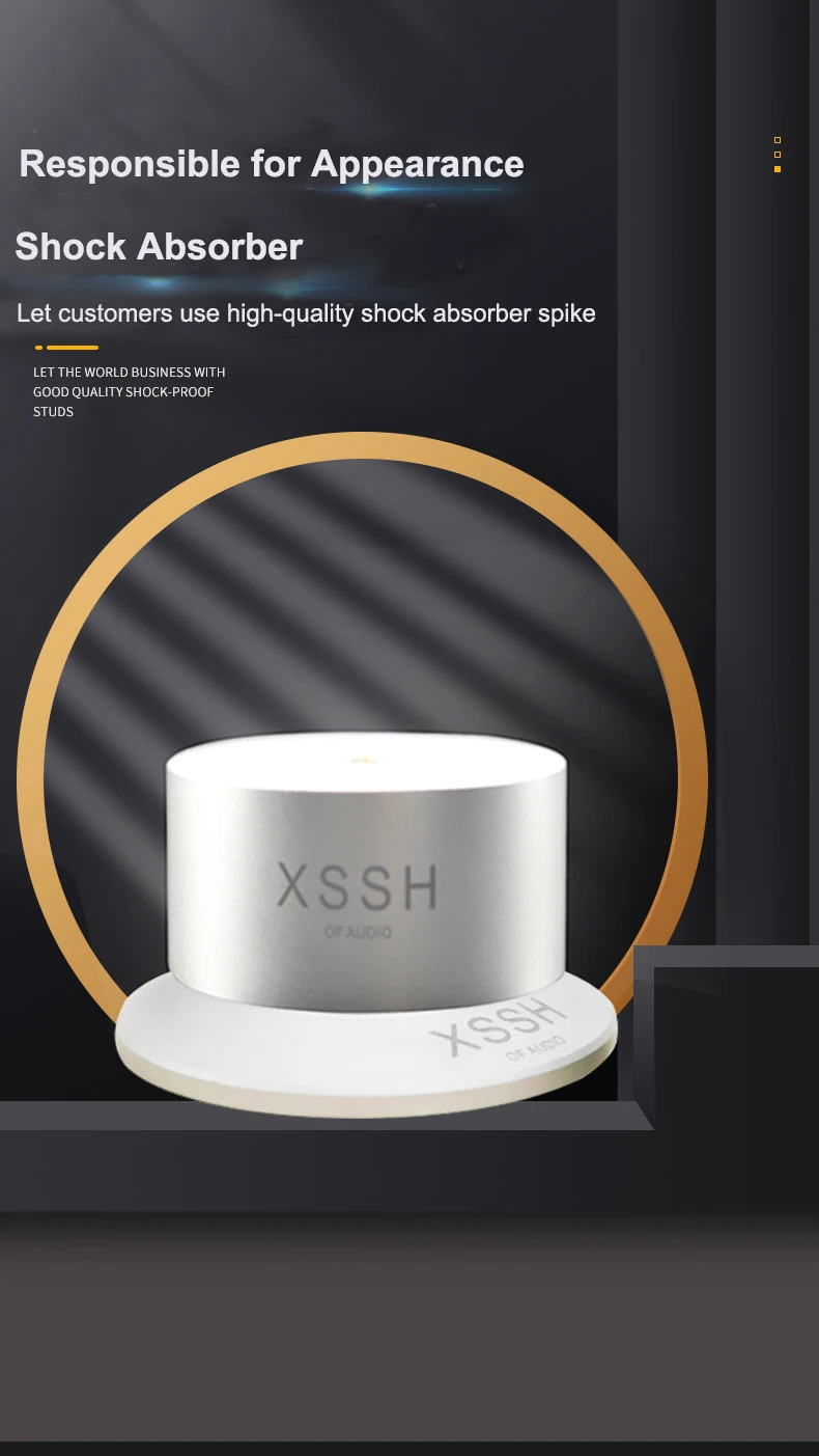 Neue Upgrade XSSH YIVO Audiophile Schock Spikes Frühling Dämpfung Pad HIFI Lautsprecher Spike Audio CD Verstärker ALUMINIUM ISOLATION FÜßE – Detail 4