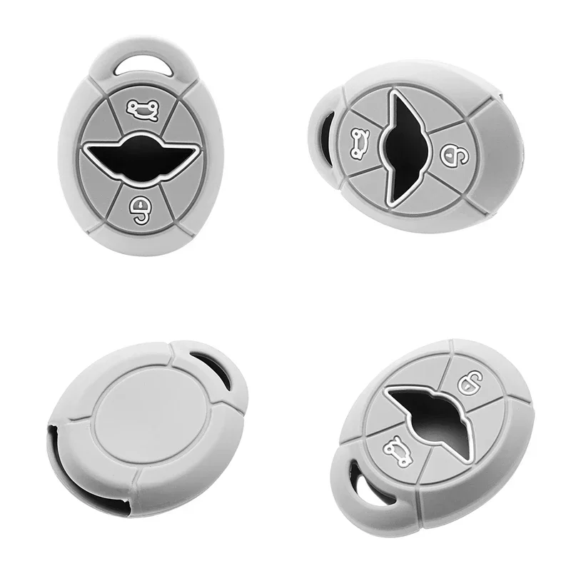 2 Buttons Silicone Key Shell Car Remote Key Cover Fit BMW Mini Cooper S R50 R53 key case cover car key shell