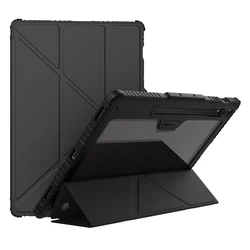 Magnetic Multi-Angle Folding Tablet Case with Camera Protection for Tab S9 Ultra (Black)