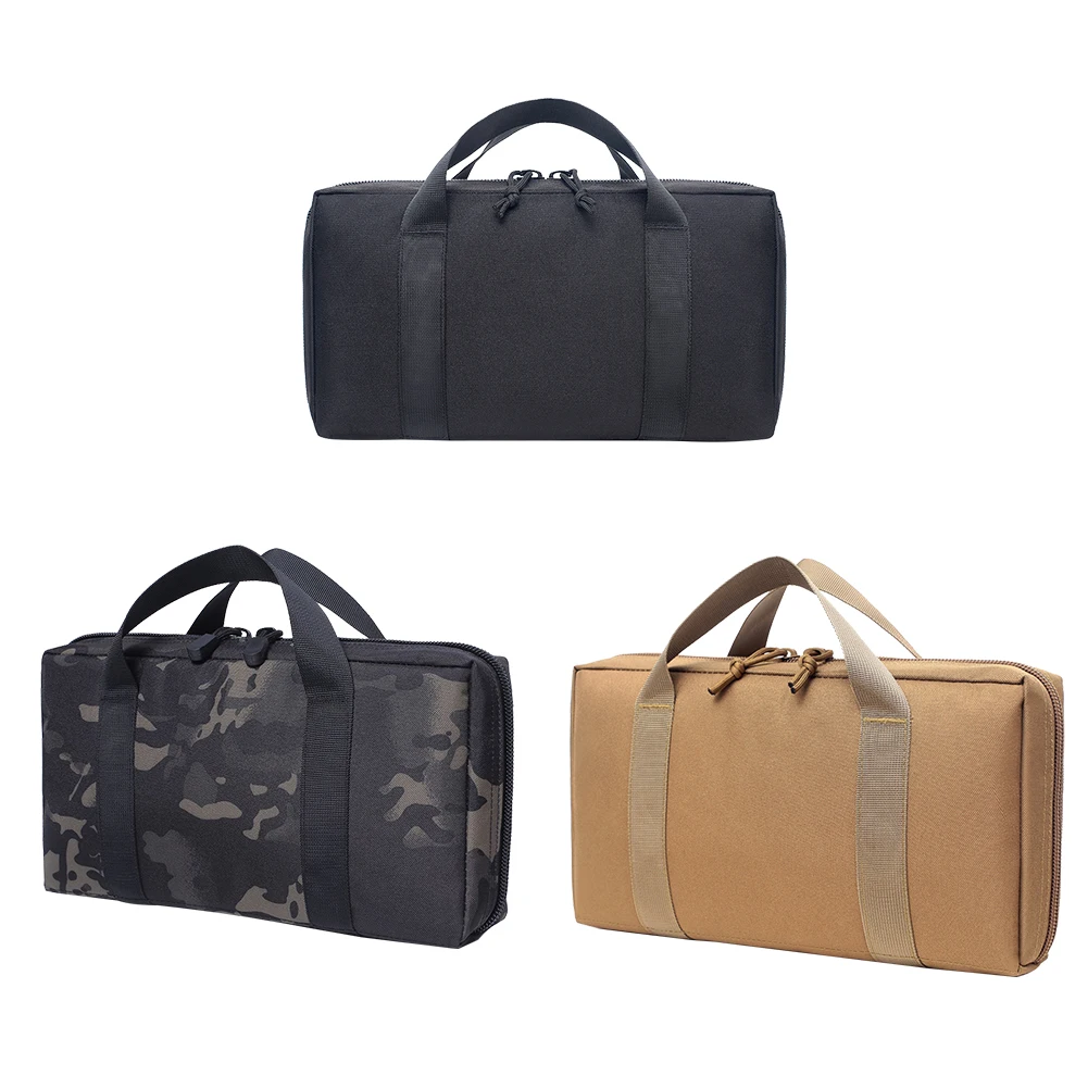 Tactical Pistol Gun Carry Bag Case for Glock Beretta Shockproof Padded Magazine Pouch Military