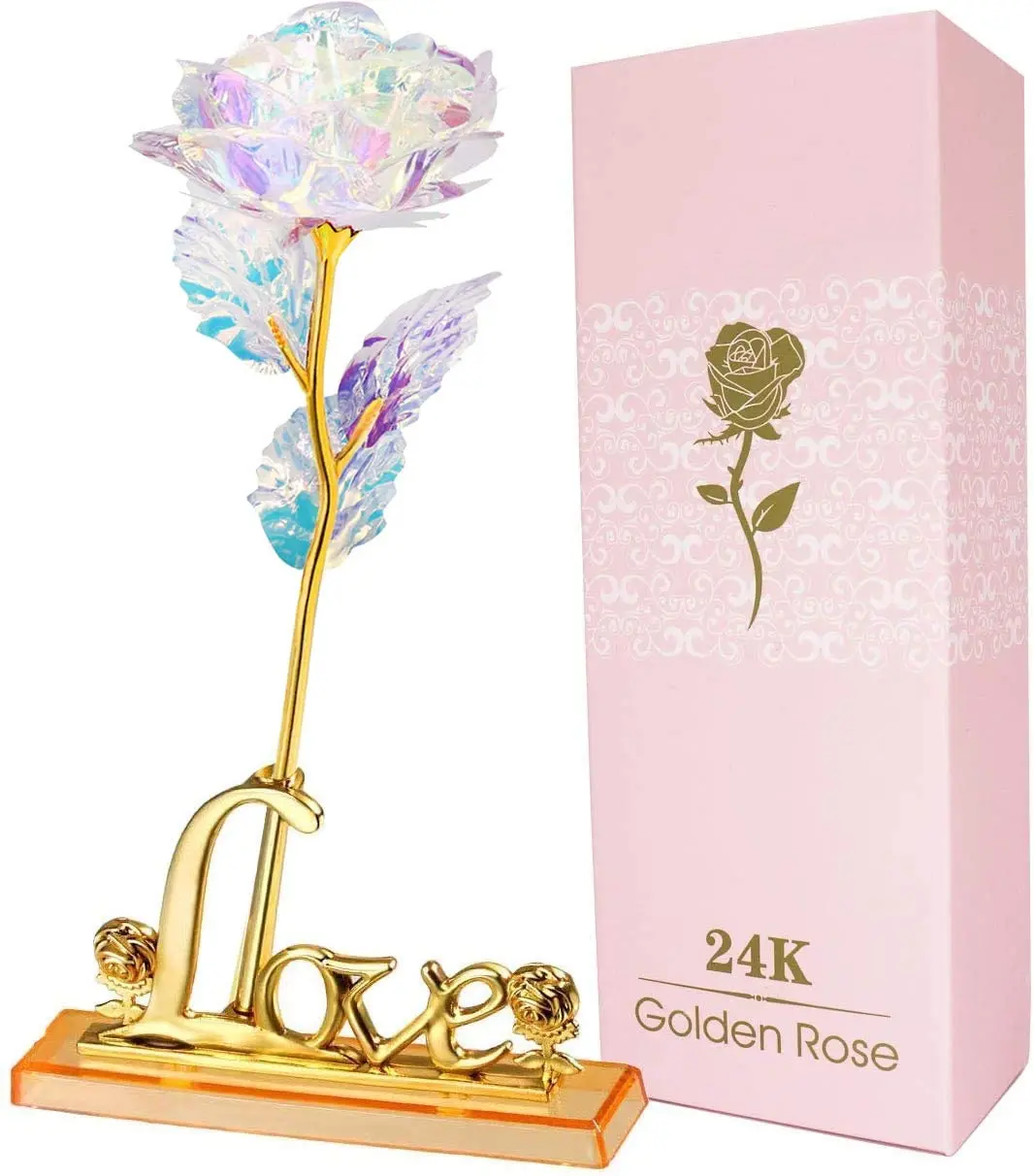 

24K Galaxy Rose Forever Rose Artificial Flowers Mom Gifts Unique Gifts for Mothers Day Birthday Valentine's Day Thanksgiving