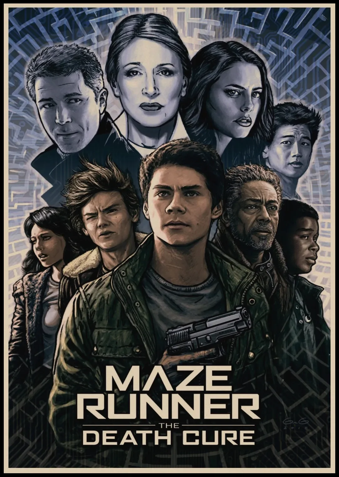 The Maze Runner TV Kraft Paper Poster Office Gift Room Dining Home Decor Wall Sticker Living Room Bar Decor Gift A3